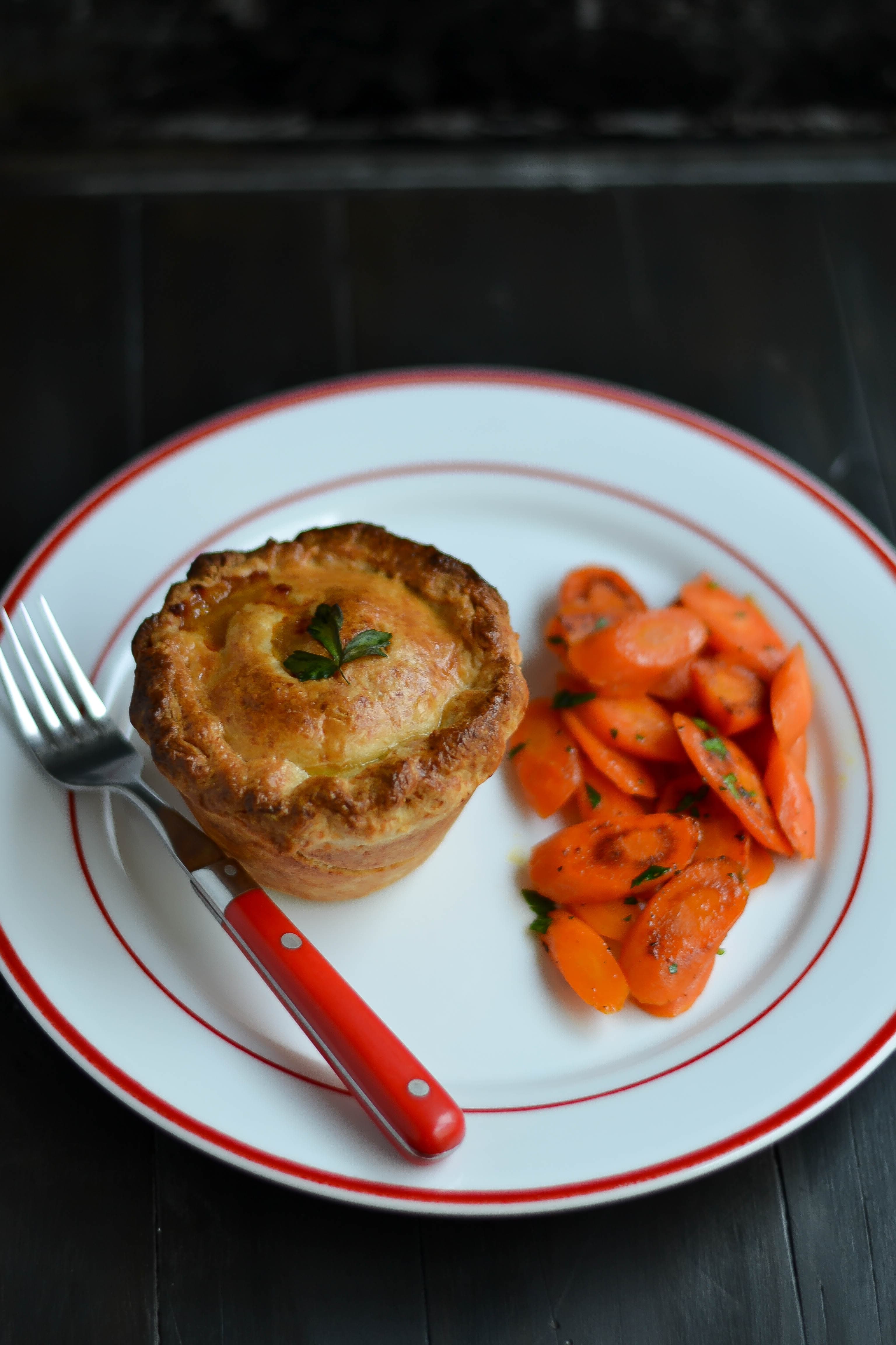 Beef Pot Pies with Irish Cheddar Crust