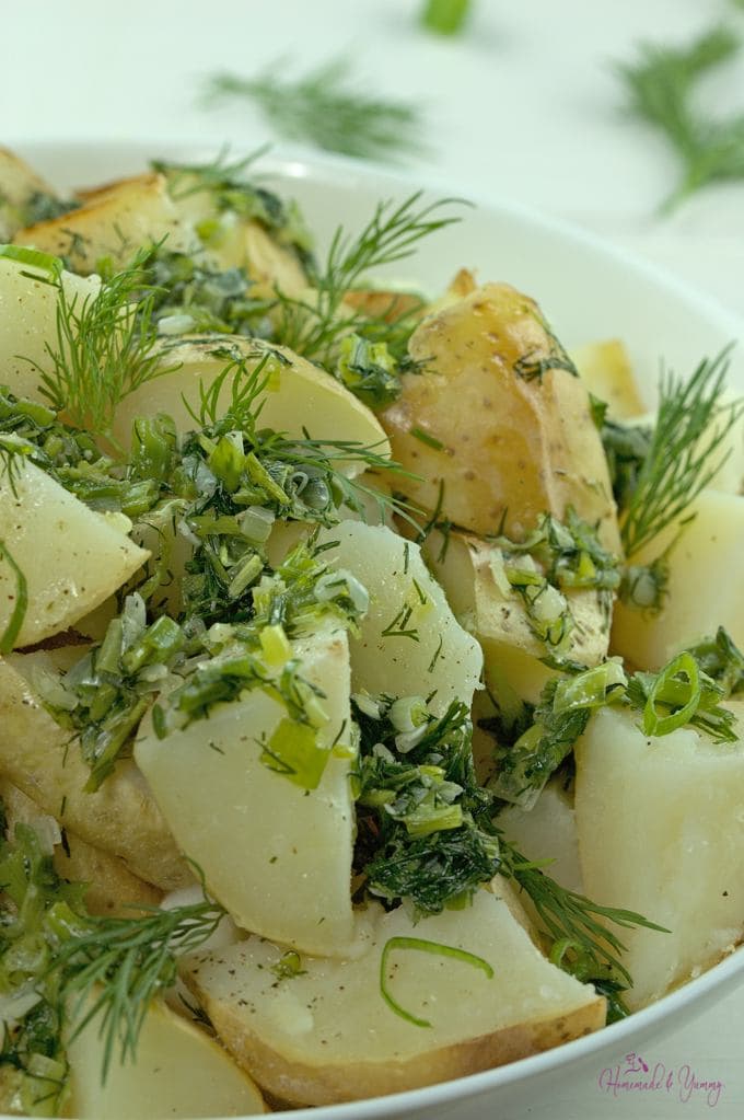 Potatoes with Green Onion & Dill