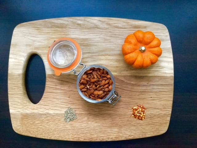 Oven Roasted Pumpkin Seeds