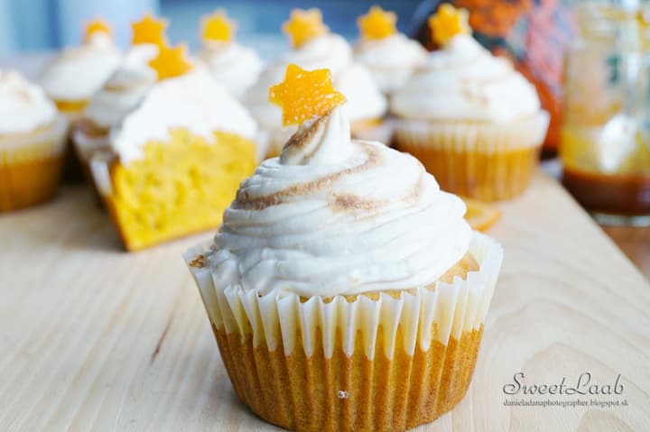 Healthy Pumpkin-Orange Cupcakes