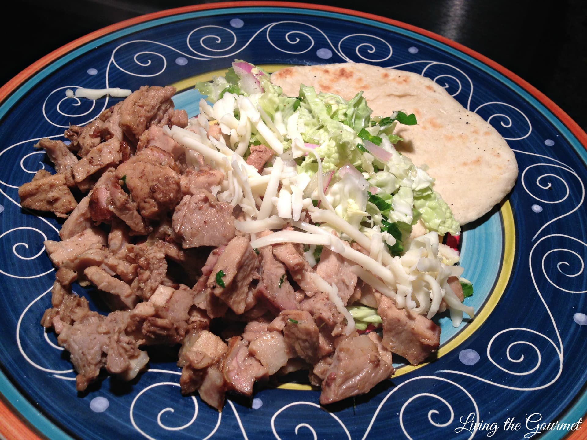 Bone-In Rib End Pork Roast with Fresh Tortilla’s and Cabbage Salad