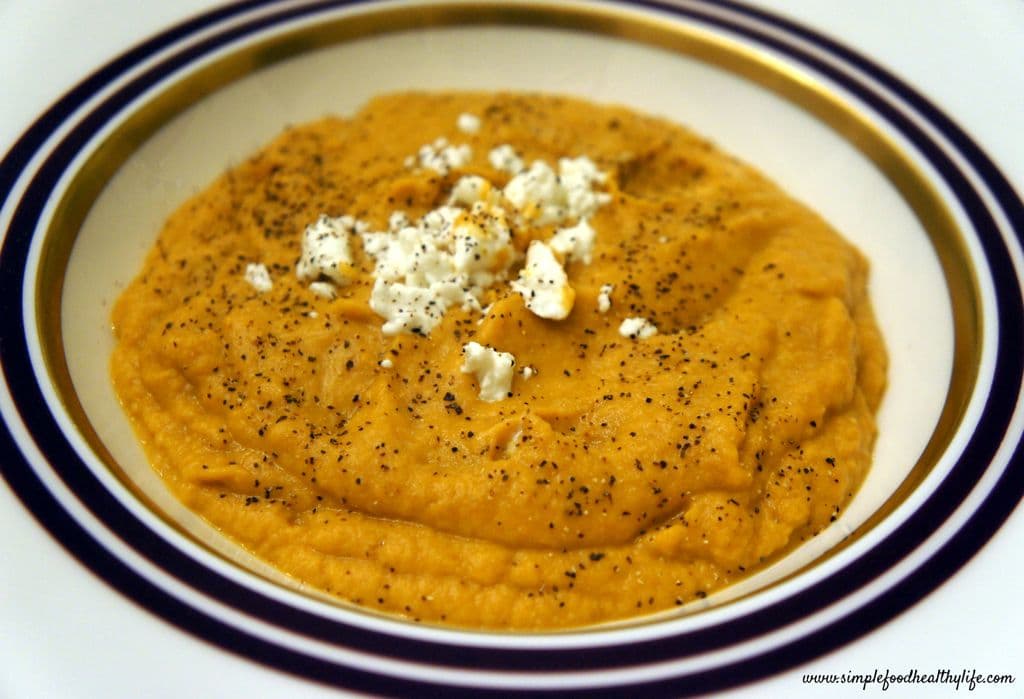Roasted Eggplant Chickpea Soup