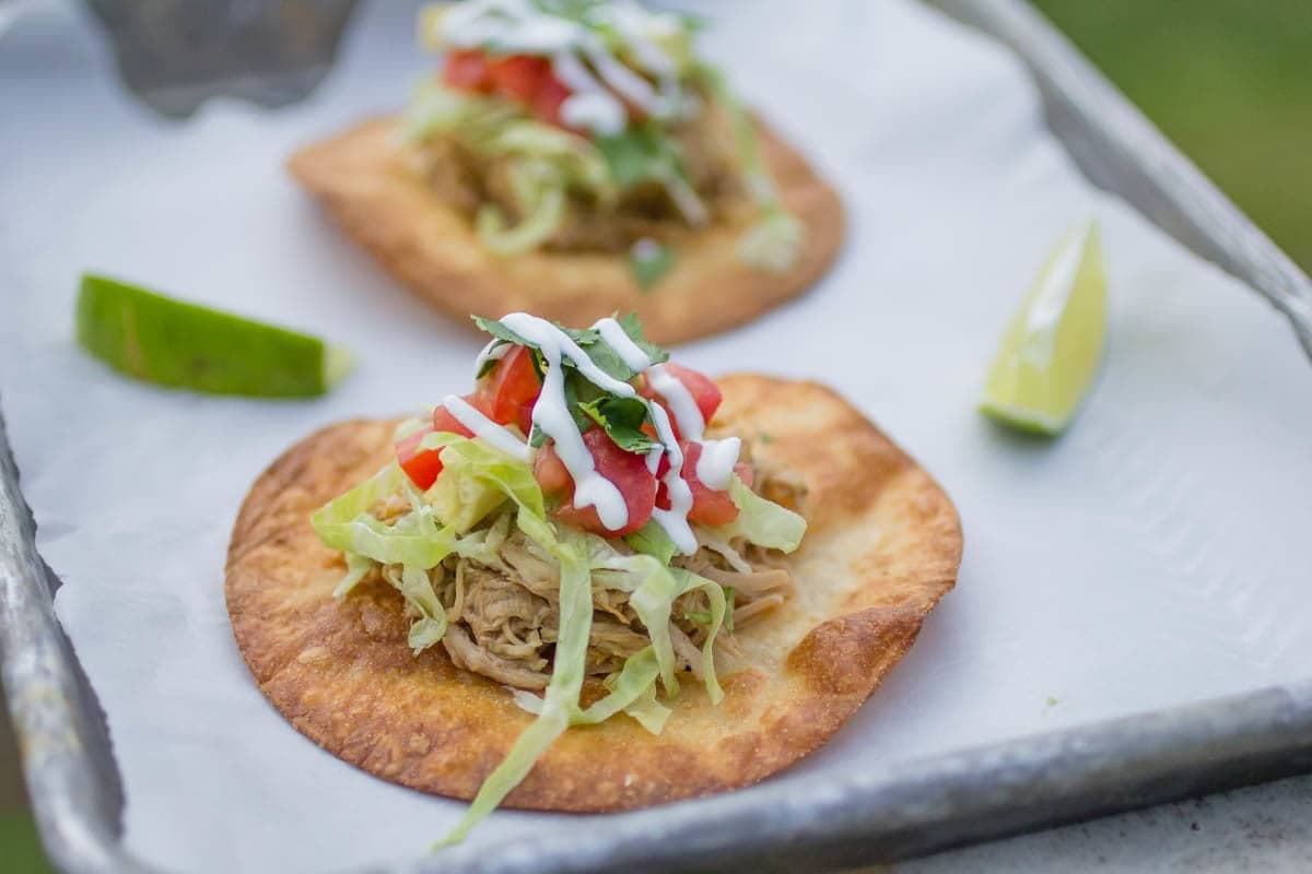 PRESSURE COOKER SALSA VERDE PORK TOSTADAS