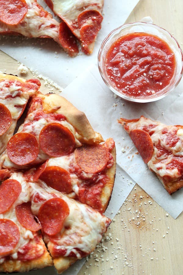 Simple Homemade Deep-Dish Pepperoni Pan Pizza