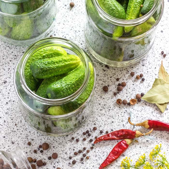 Spicy Sweet & Sour Dill Pickles