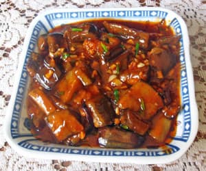 Spicy Garlic Eggplant