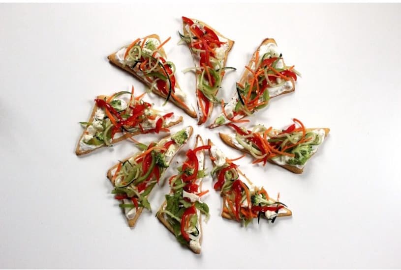 Spiralized Veggie Pizza