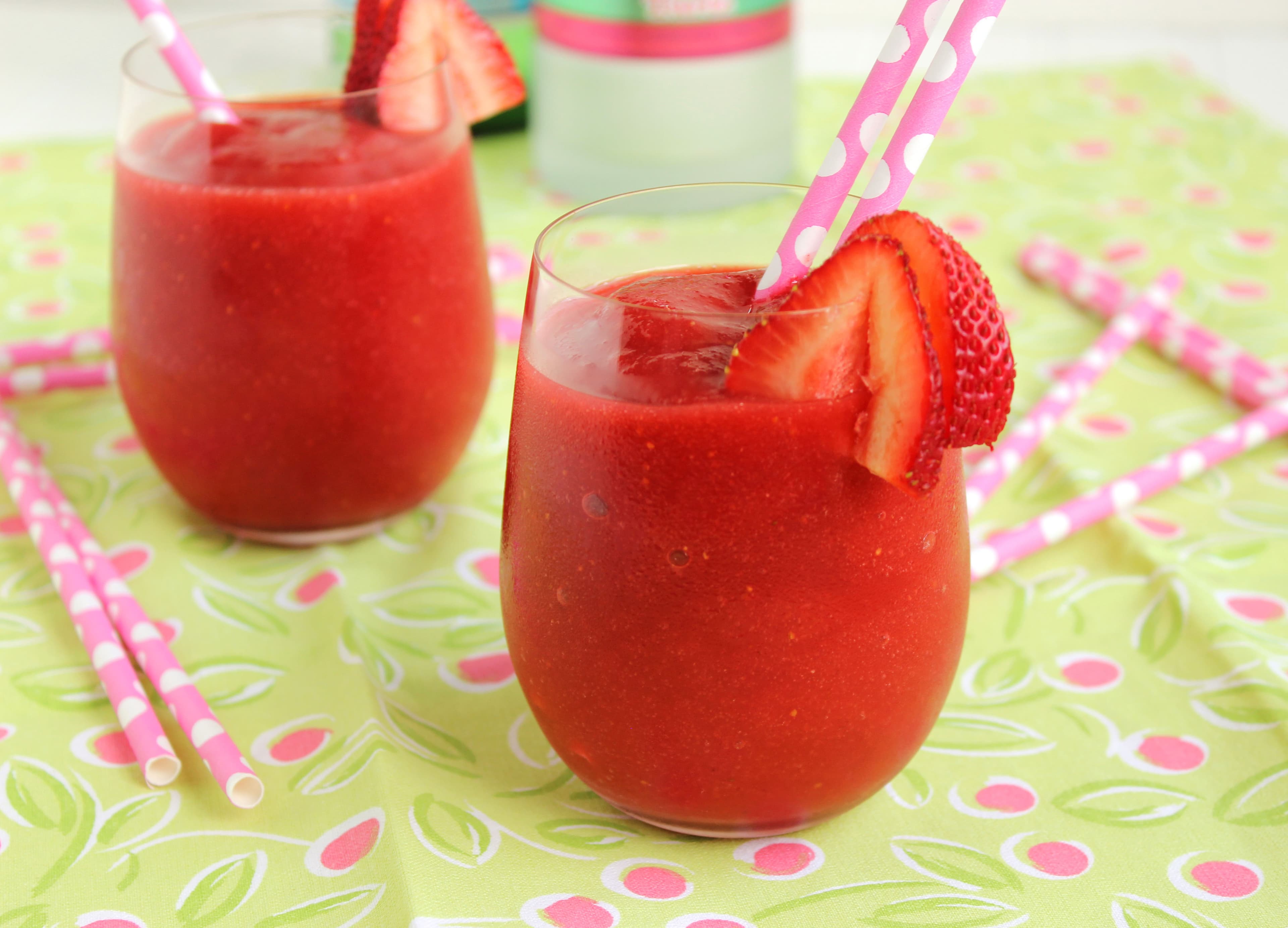 Boozy Strawberry Sweet Tart Slushie