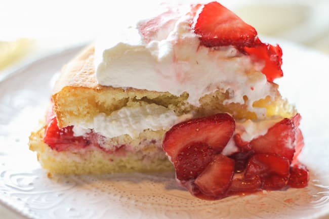 Strawberries and Cream Cake