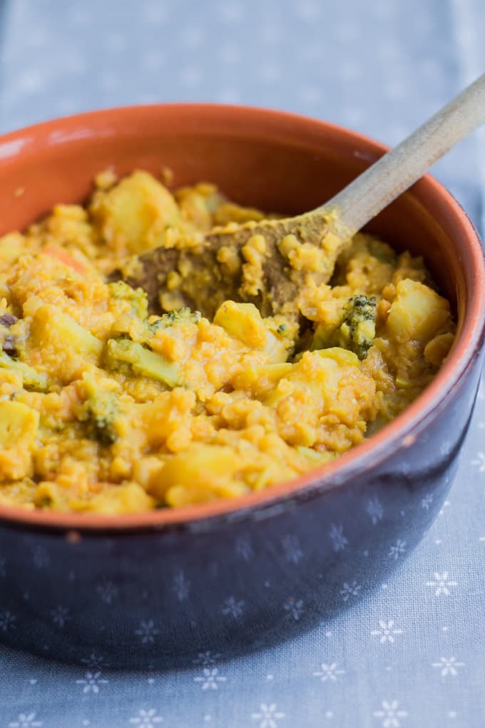 Thick and Creamy Red Lentil Pot