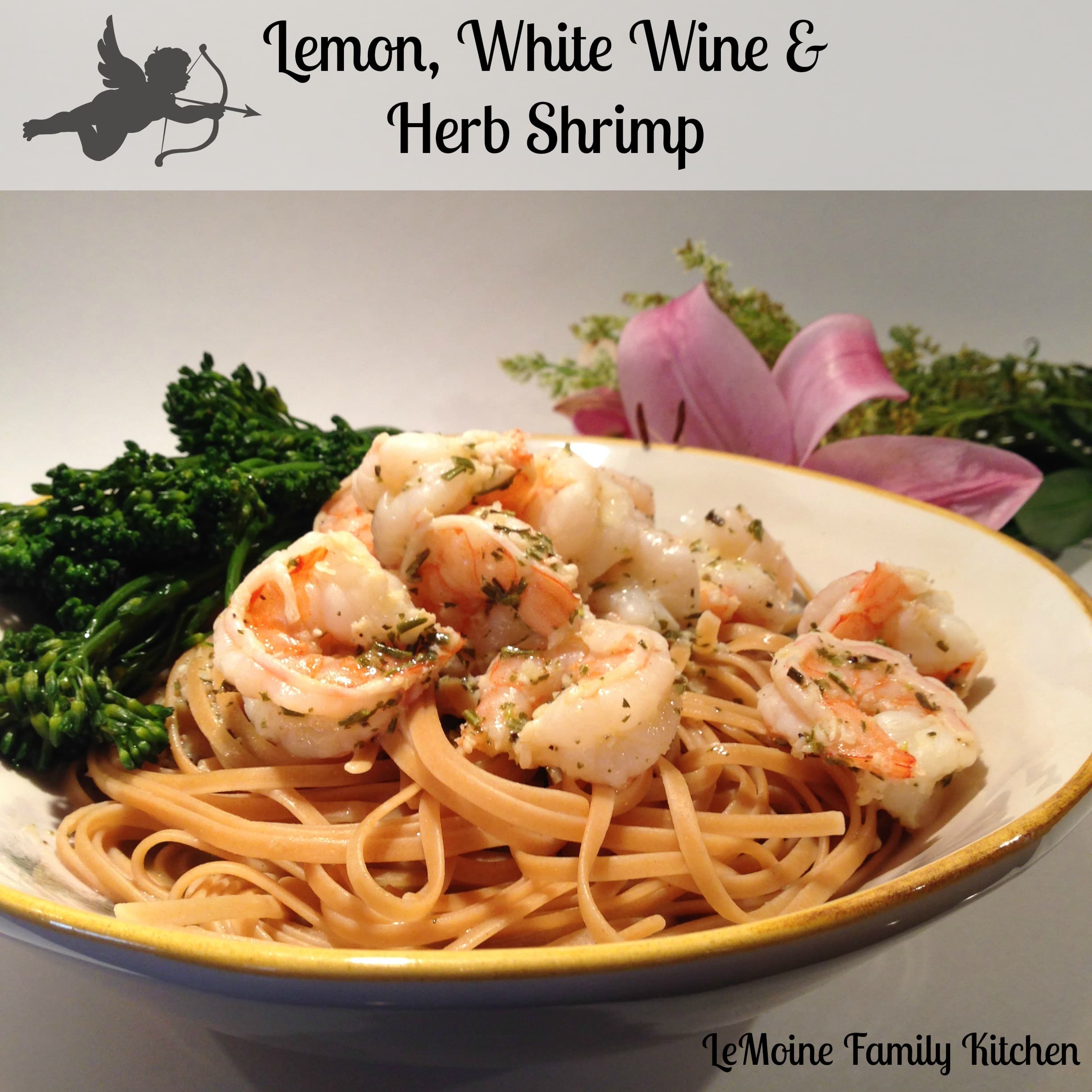 Lemon, White Wine & Herb Shrimp