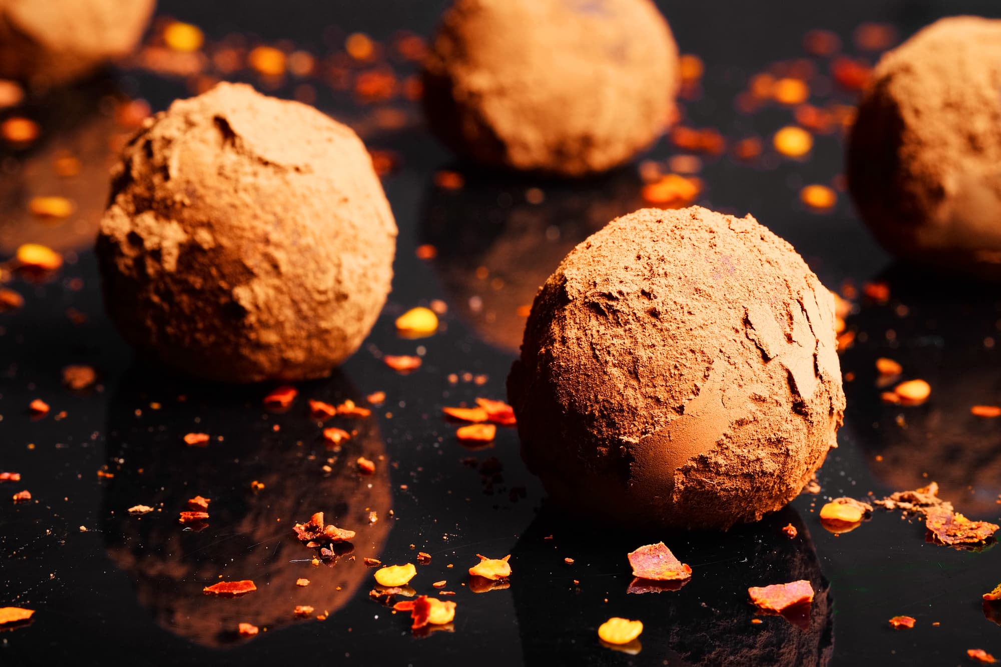 Vegan Chilli Chocolate Truffles