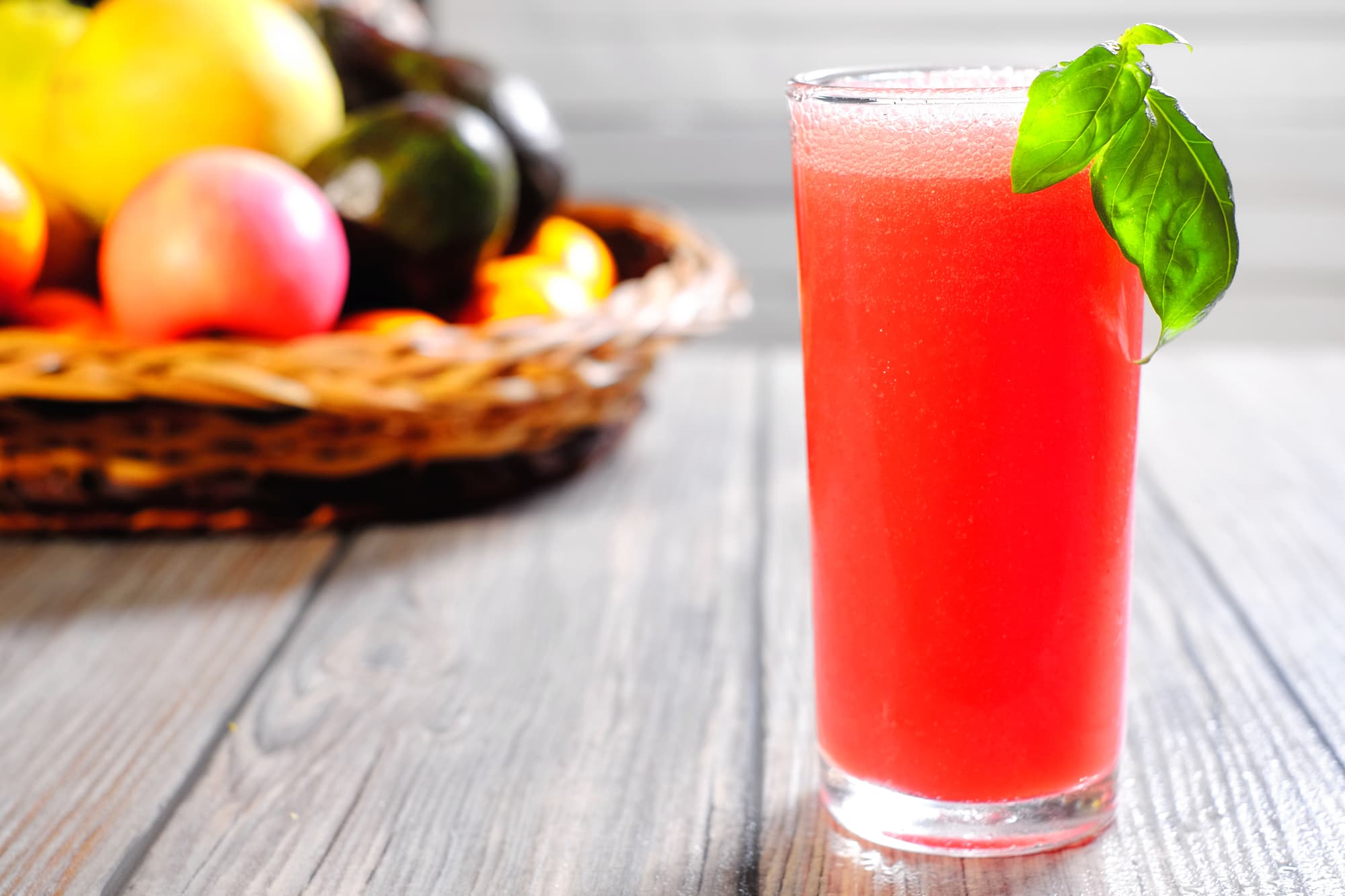 Watermelon-Basil Sparklers