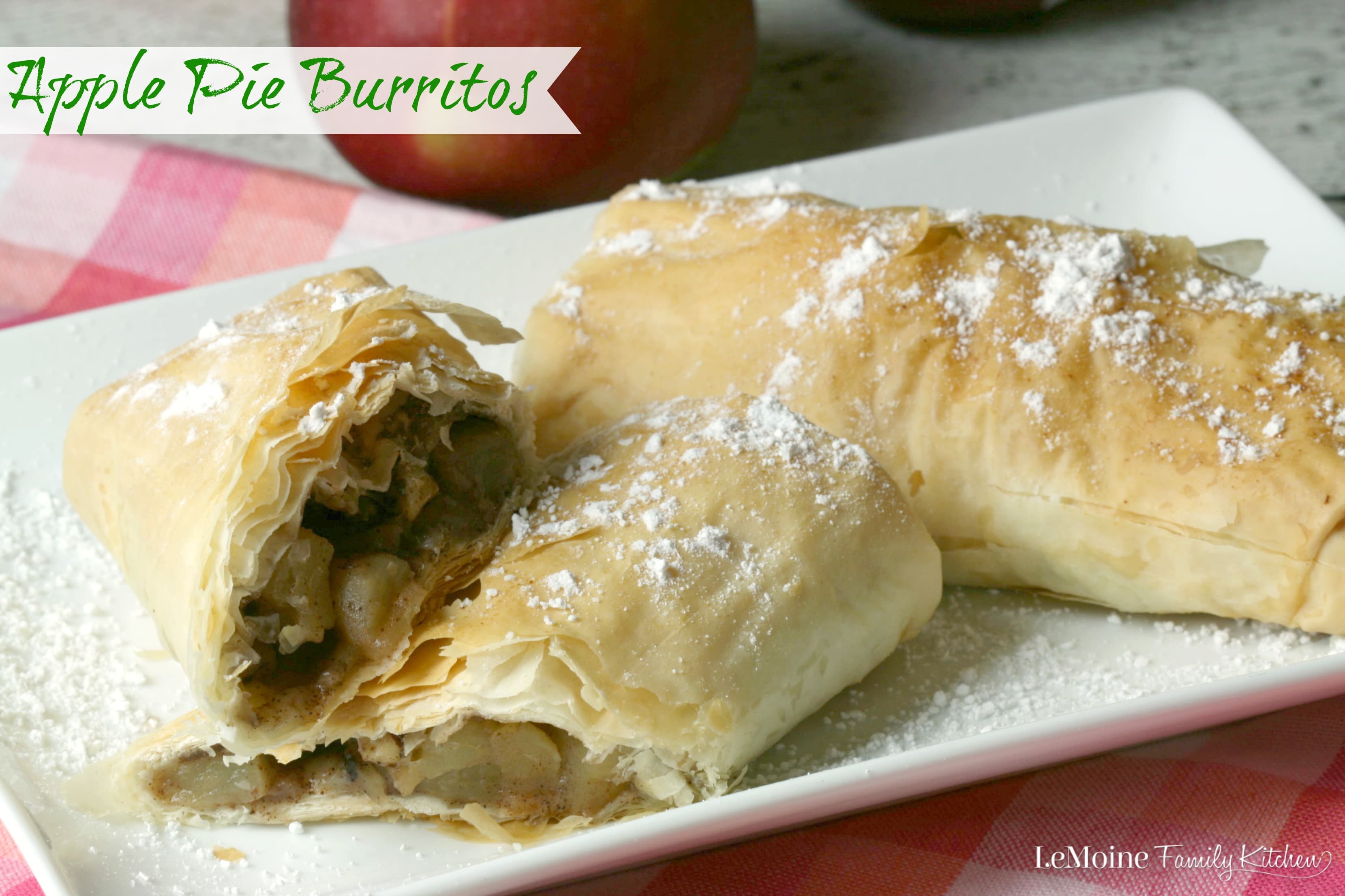 Apple Pie Burritos