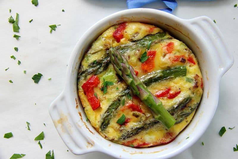 Roasted Asparagus Frittata