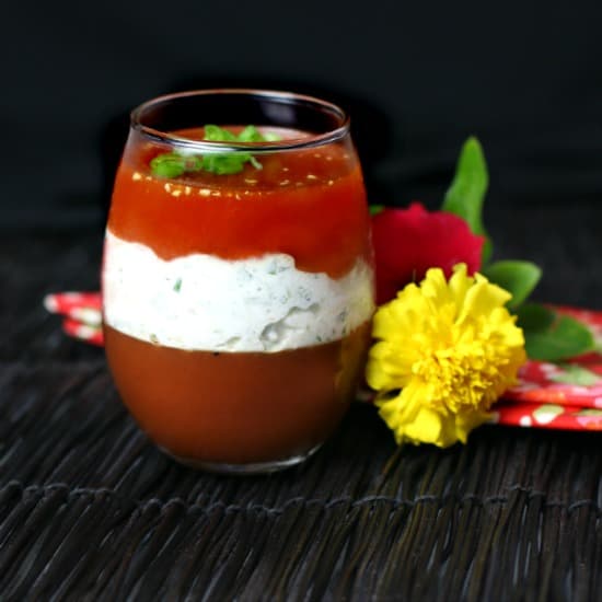 Layered Lemon Tomato Aspic 