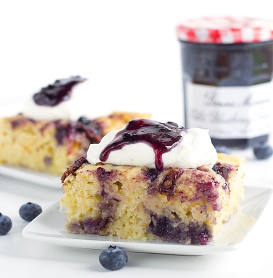 Bacon Blueberry Baked Pancakes