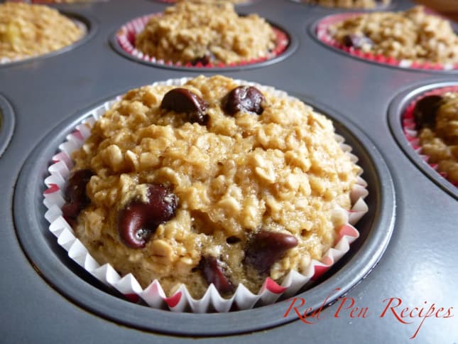 Banana oat muffins