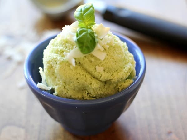Basil Coconut Ice Cream