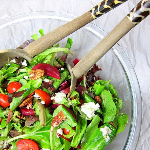 Beet and Blue Cheese Salad with Citrus Vinaigrette Dressing