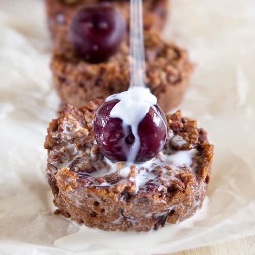 Healthy Black Forest Baked Oatmeal