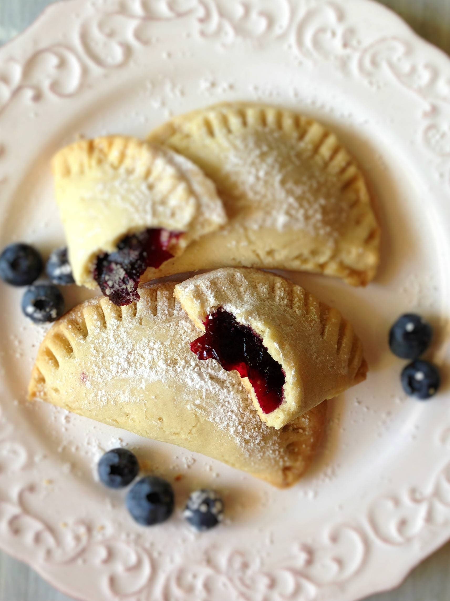 Blueberry Sugar Cookie Crescents