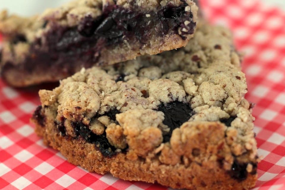 Blueberry Cookie Crumb Bars