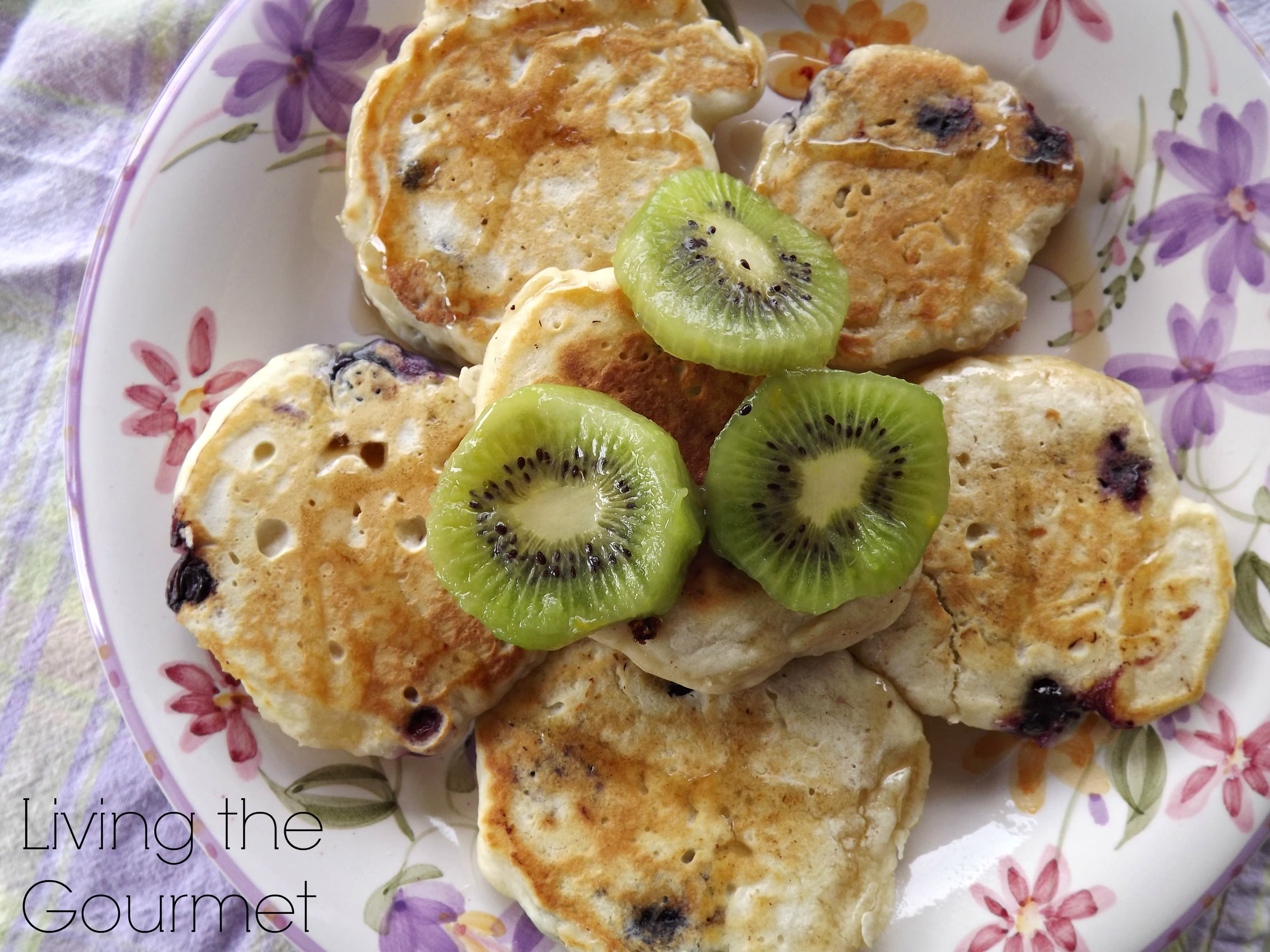 Blueberry Pancakes and Kiwis