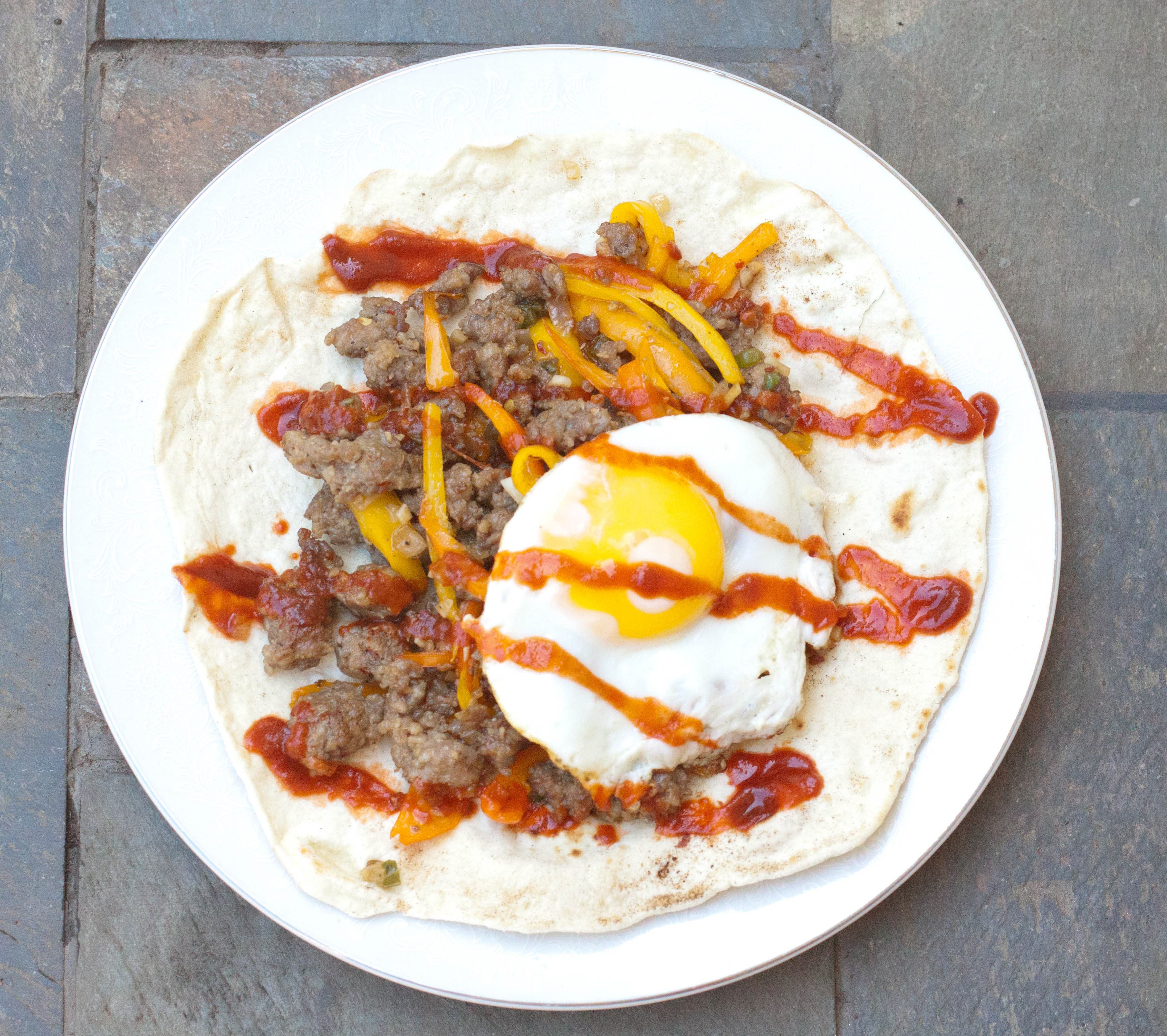 Sausage and Egg Breakfast Burrito