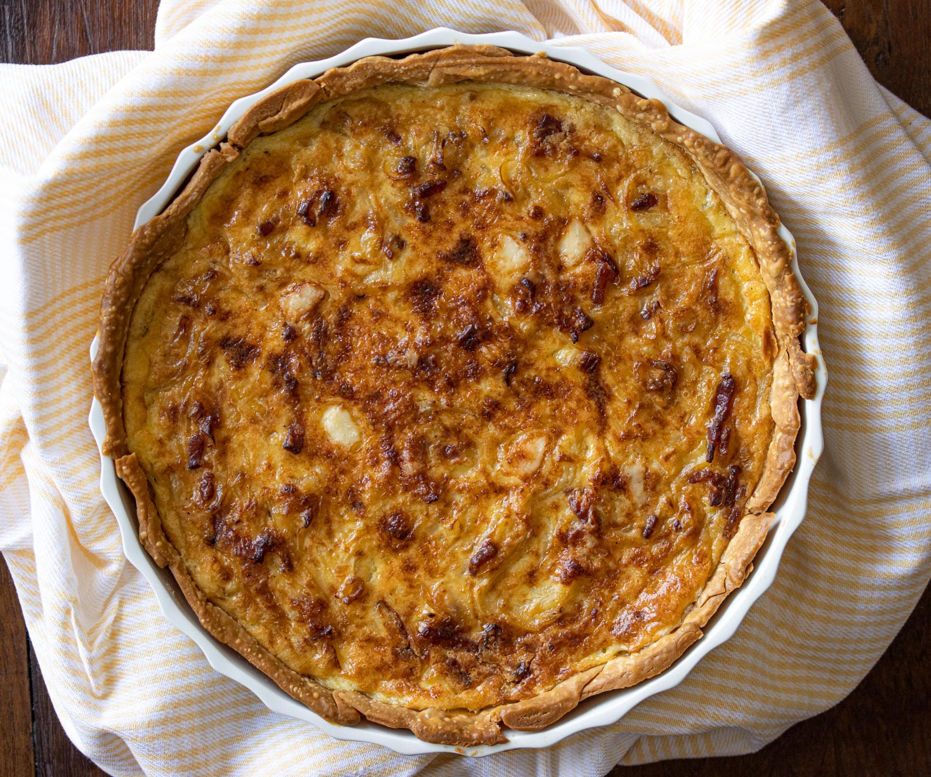 Caramelized Onion & Bacon Tart