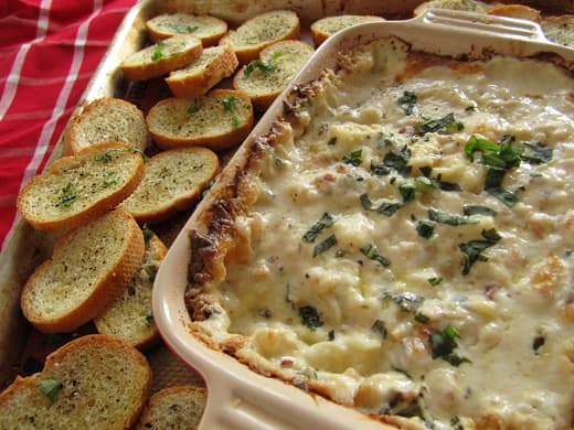 Carbonara Dip with Brie and Pancetta 