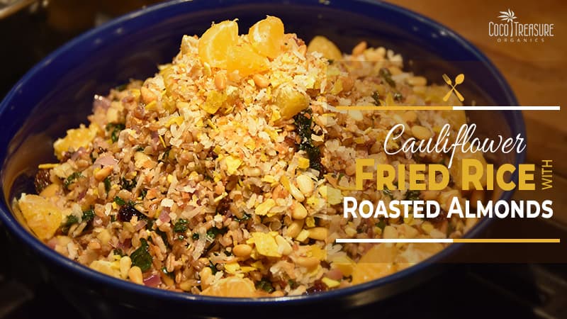 Cauliflower Fried Rice with Roasted Almonds