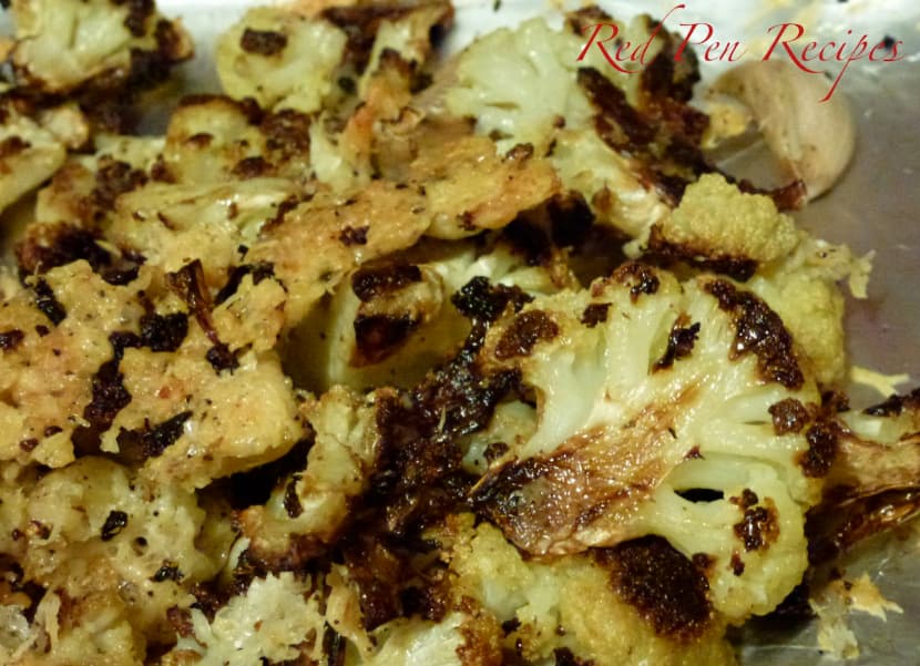 Parmesan-crusted roasted cauliflower