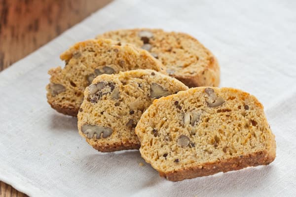 Cheddar Pecan Cocktail Biscotti