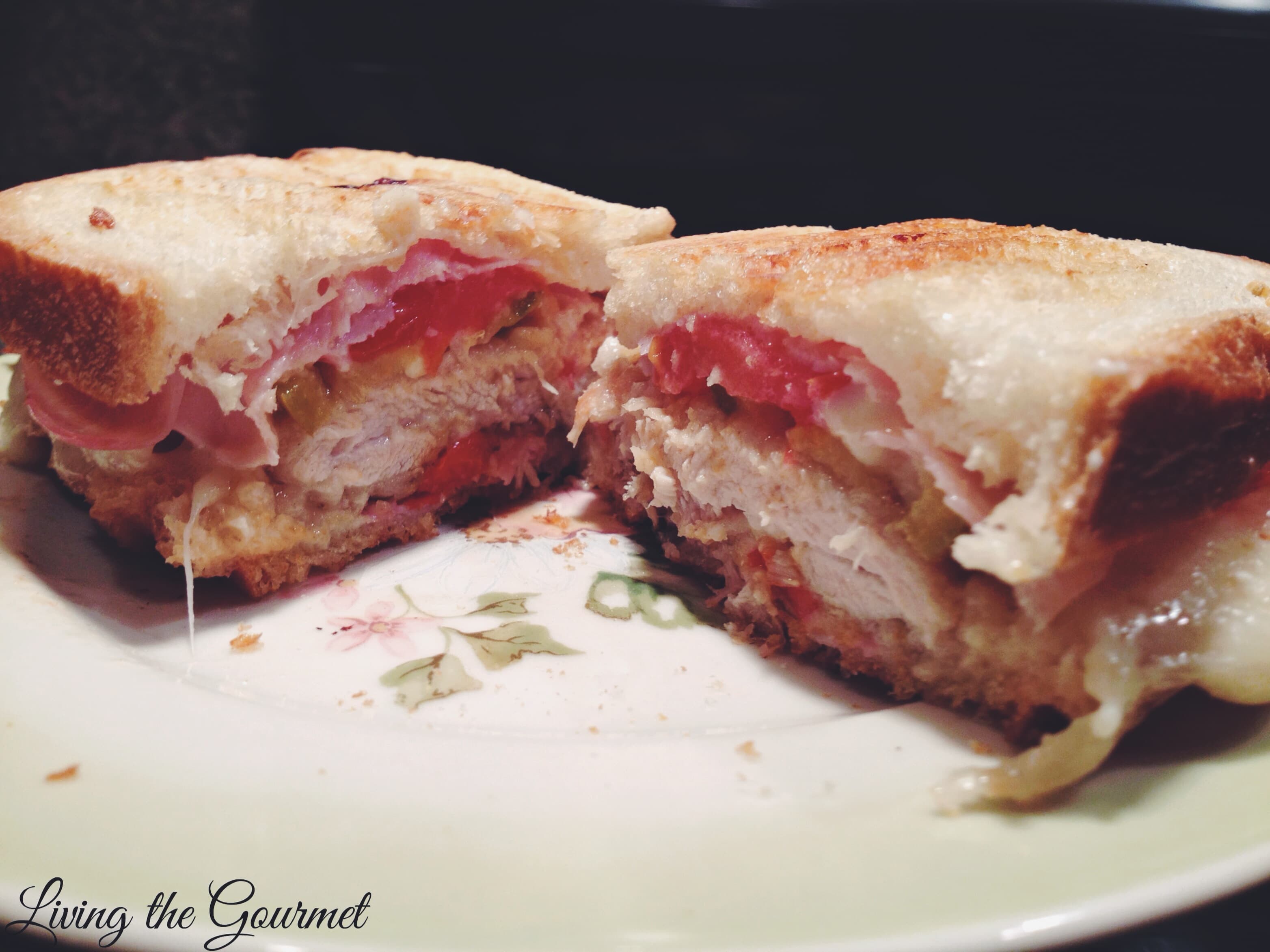 Grilled Fried Chicken Panini