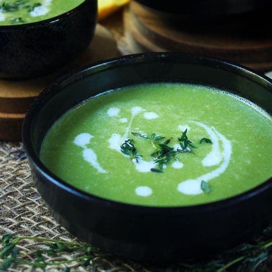 Chilled Green Pea & Onion Soup