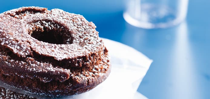 Chocolate Doughnuts with Xocai Healthy Dark Chocolate