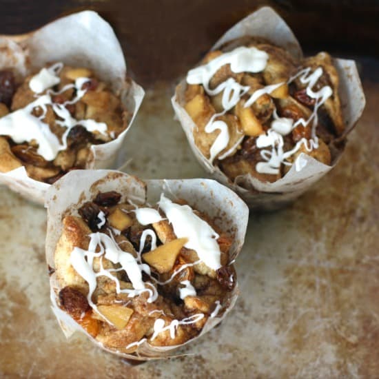 Apple Cinnamon Roll Muffins
