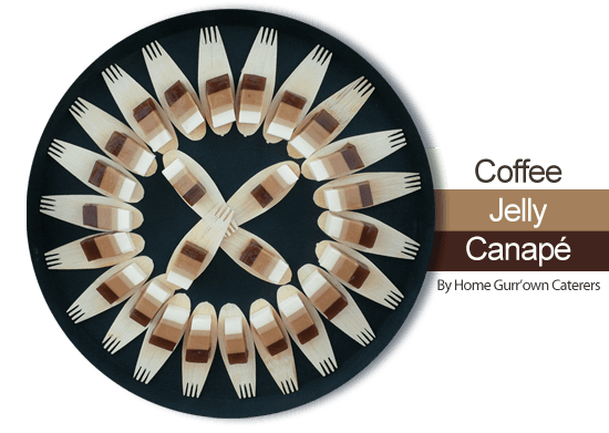 Coffee Jelly Canapés