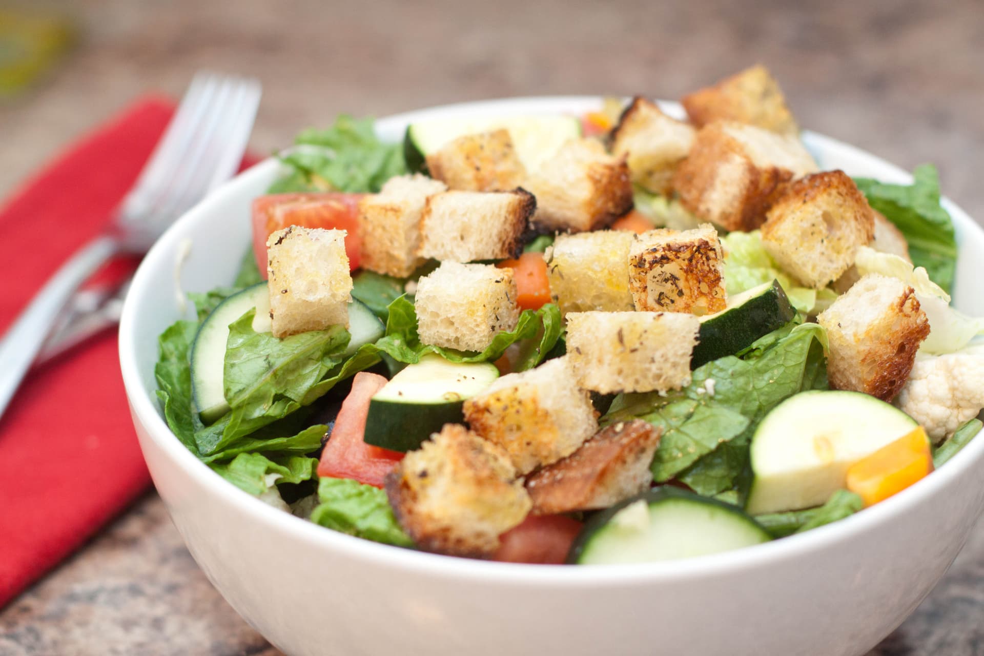 Sourdough Herbed Croutons
