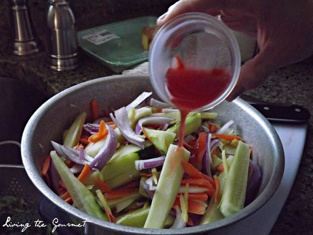 Sautéed Chicken breast with Garlic and Lemon and Cucumber Salad