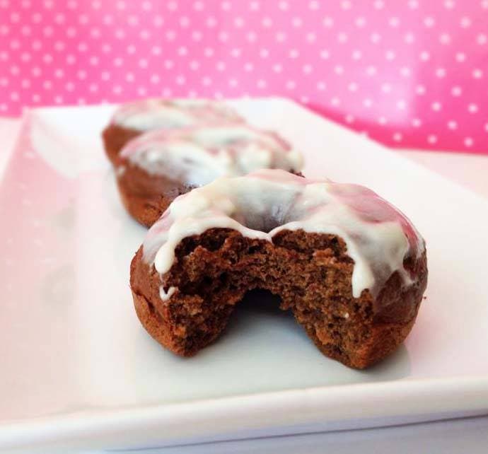 Chocolate Carrot Cake Baked Doughnuts