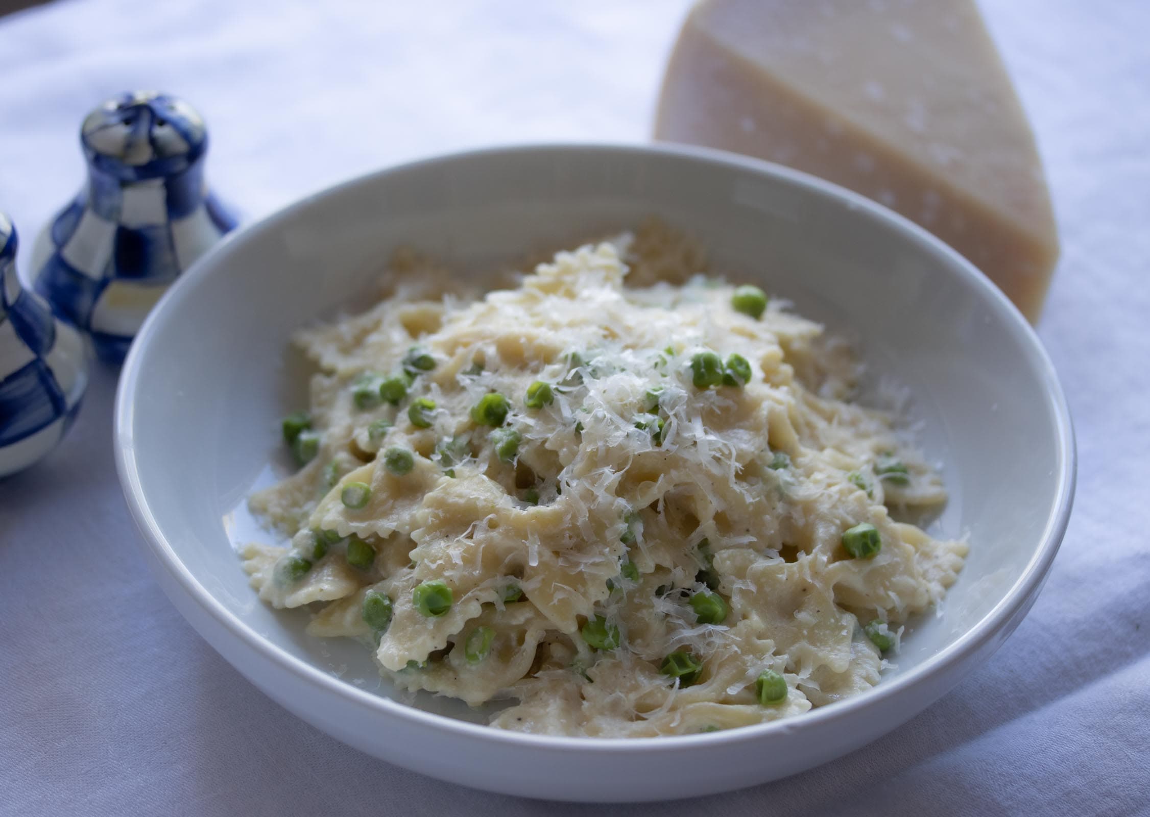 Farfalle with Ricotta and Peas Giangi's Style