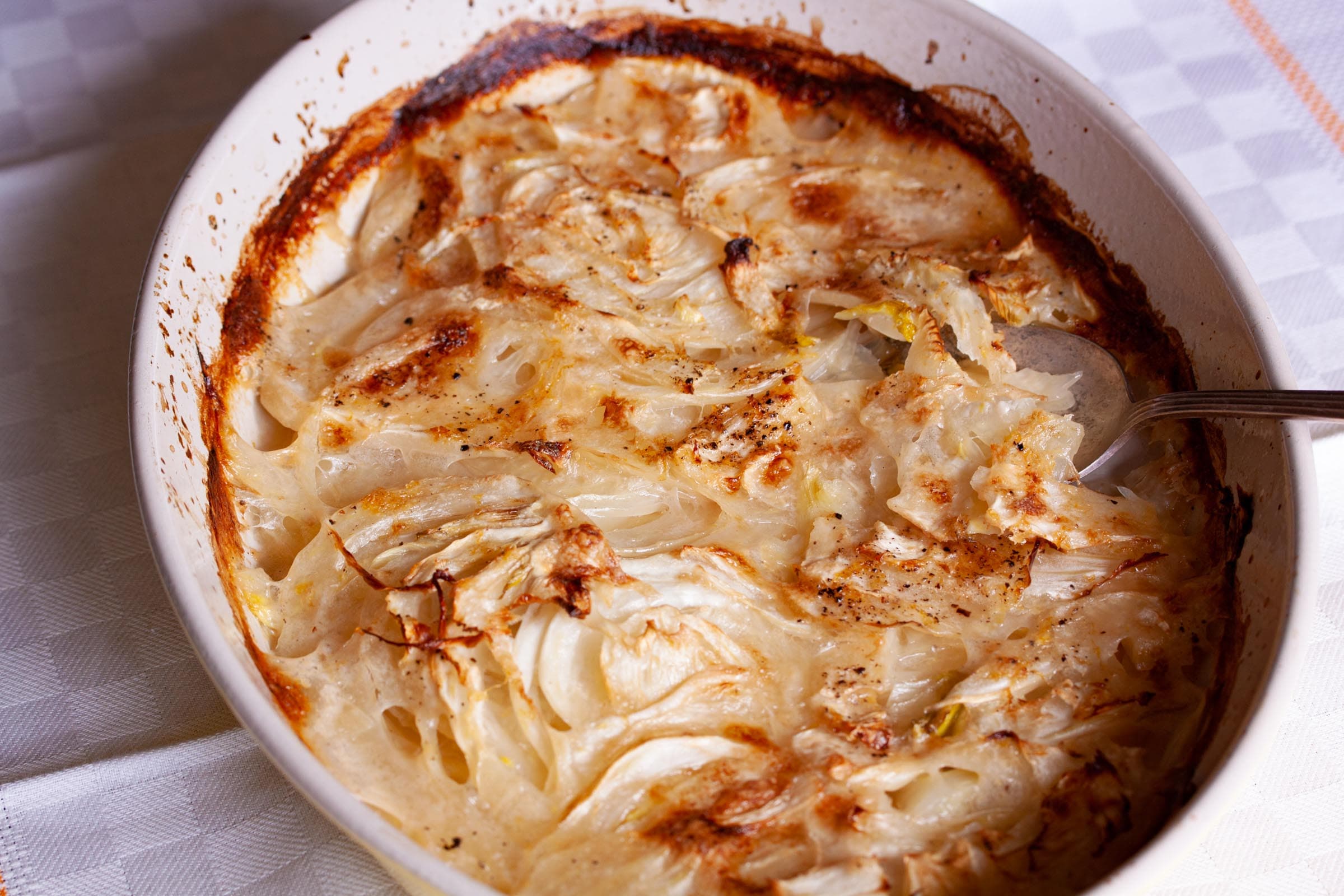 Fennel Gratin With Coconut Milk