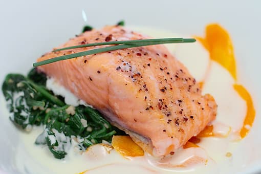 Salmon Confit with Lemongrass Sauce