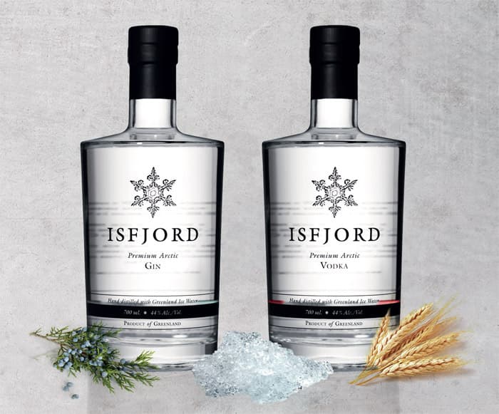 isfjord line of gin and vodka