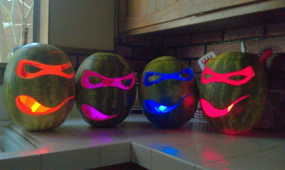 Ninja Turtle Watermelon-o-Lanterns