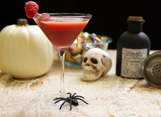 Halloween Vodka Cocktail: Chocolate Raspberry Potion