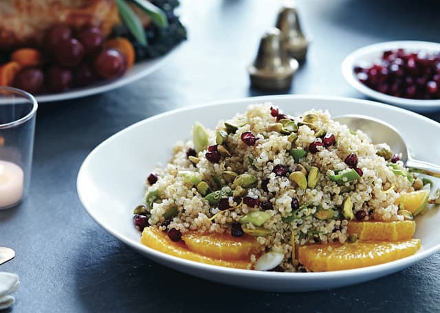 Stanley Tucci’s Gluten Free Quinoa Salad With Pomegranate and Pistachio  