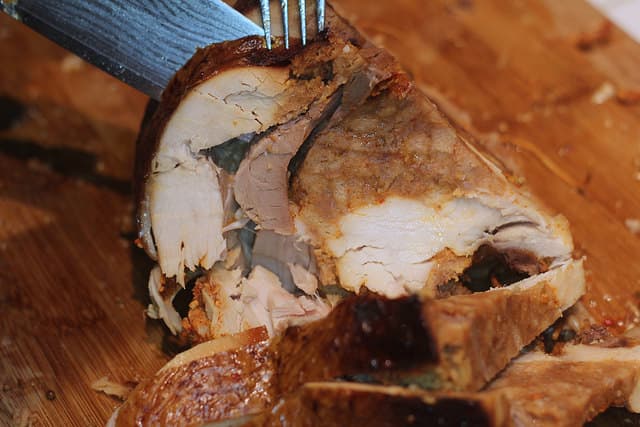 Thanksgiving Turducken: Turkey, Duck, Chicken and Sausage All In One!